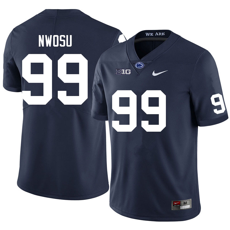 Men #99 Gabriel Nwosu Penn State Nittany Lions College Football Jerseys Sale-Navy